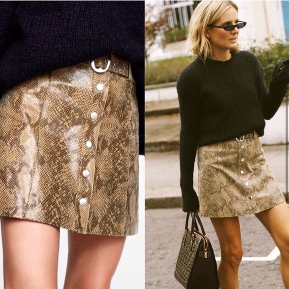 Zara snake print skirt - Picture 5 of 6